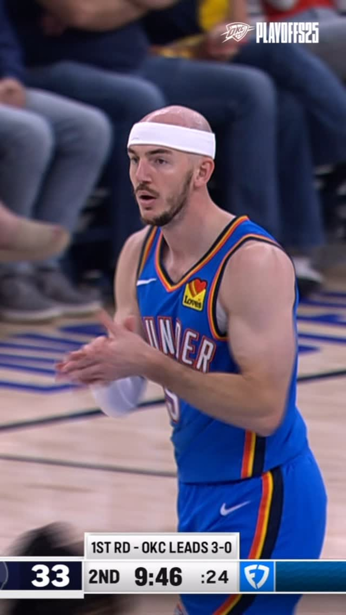 Alex Caruso Dominates As OKC Thunder Celebrates Rising NBA Star Team highlights guard's impact with playful post as team builds momentum in playoff run.