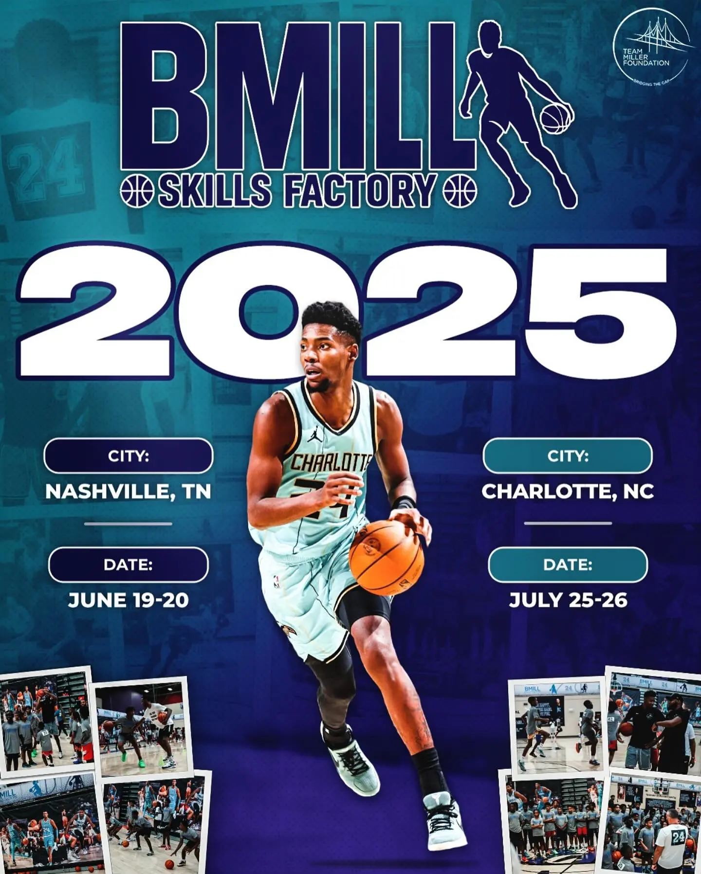 Brandon Miller Announces Return Of BMill Skills Factory Basketball Camp In Two Cities This Summer Brandon Miller Announces Return Of BMill Skills Factory Basketball Camp In Two Cities This Summer