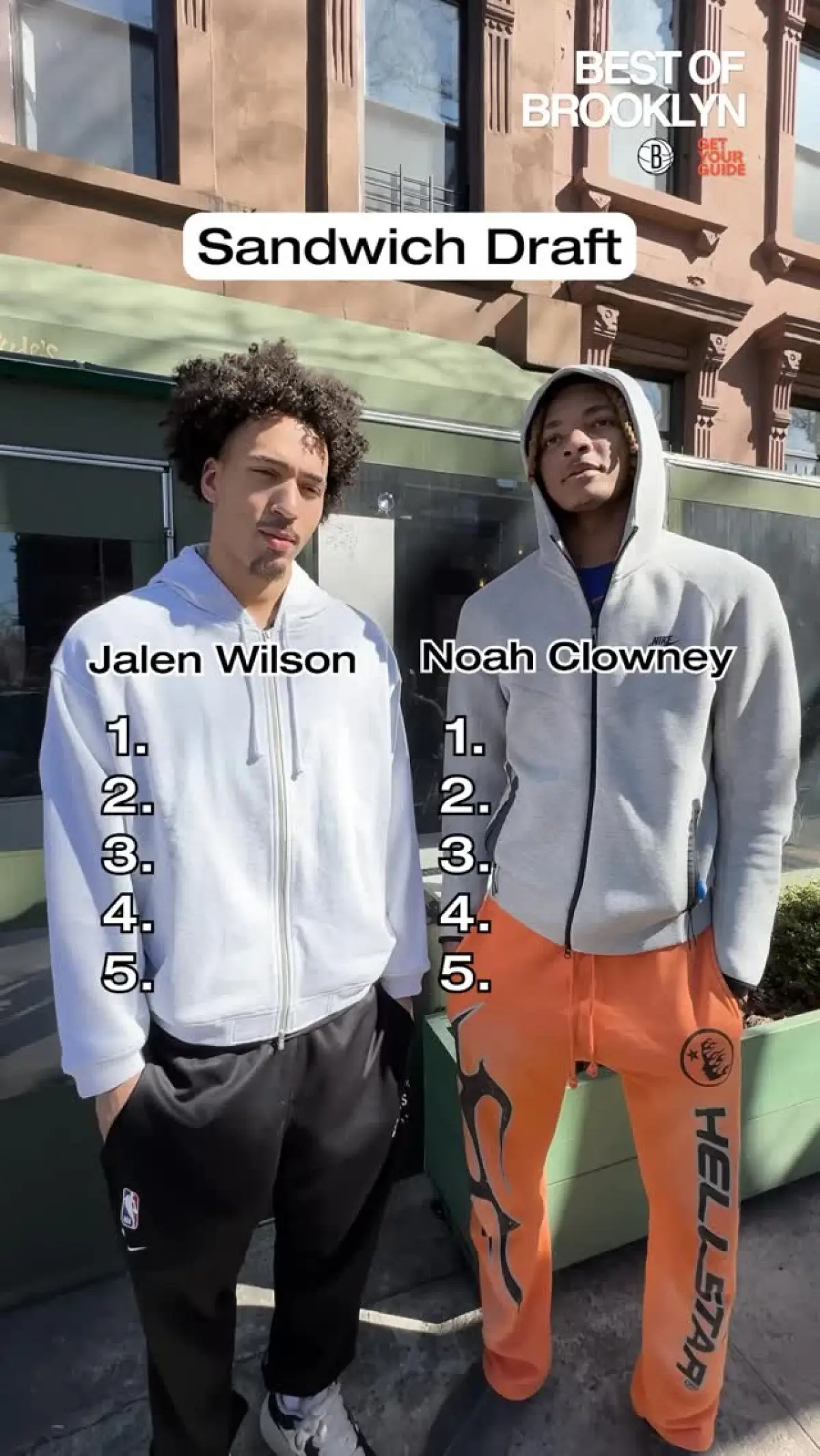 Brooklyn Nets Stars Jalen Wilson And Noah Clowney Face Off In Kitchen Showdown Rookies swap basketballs for burgers in Nets' latest social media cooking challenge series.