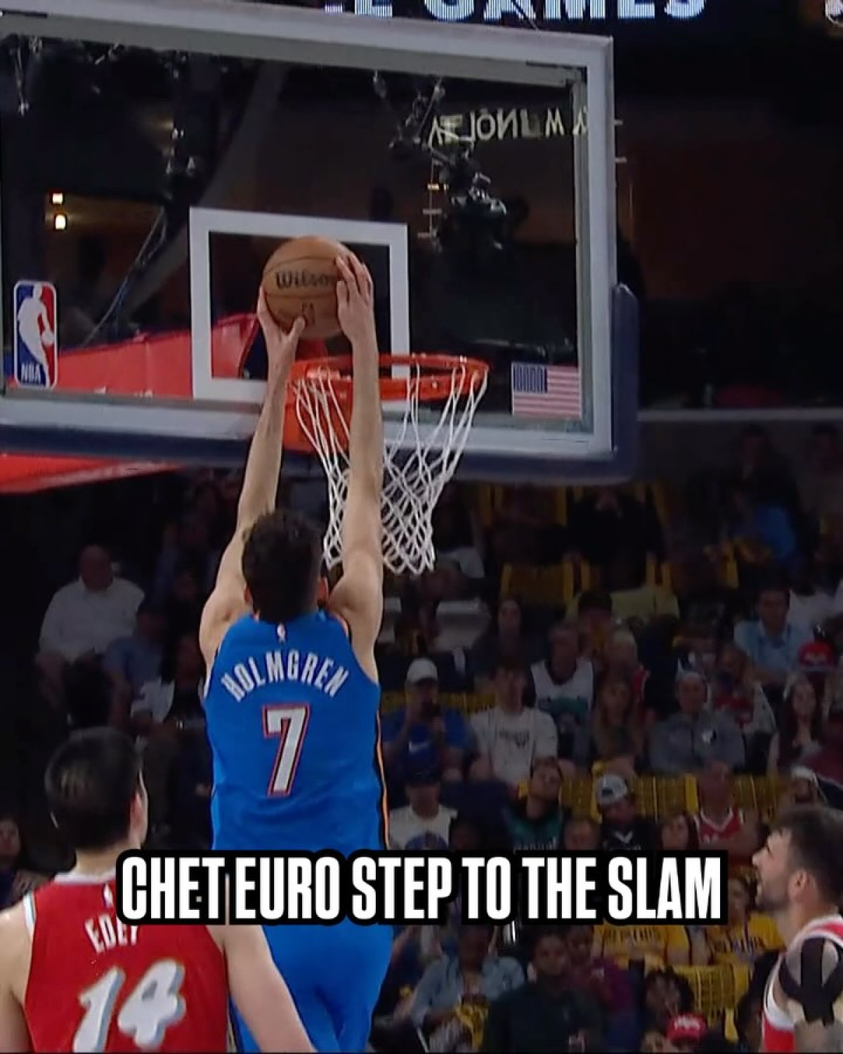 The Thunder center's nimble lane footwork showcases OKC's rising talent in NBA Playoffs.