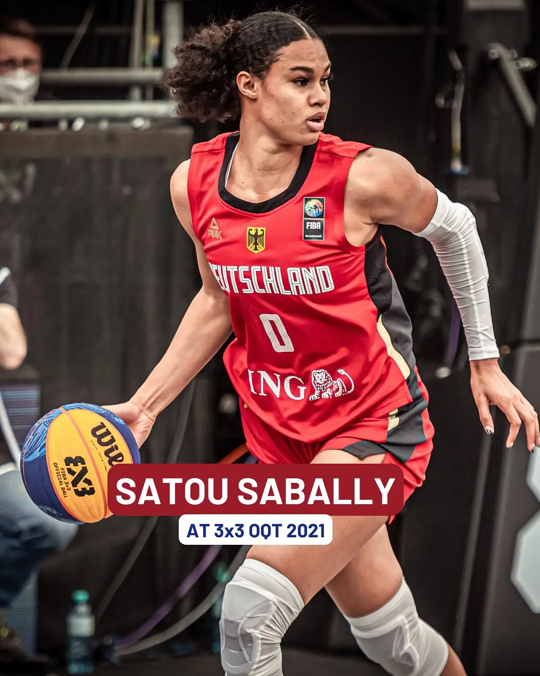 Basketball star's impressive skills showcased in nostalgic highlight reel from 2021 tournament.