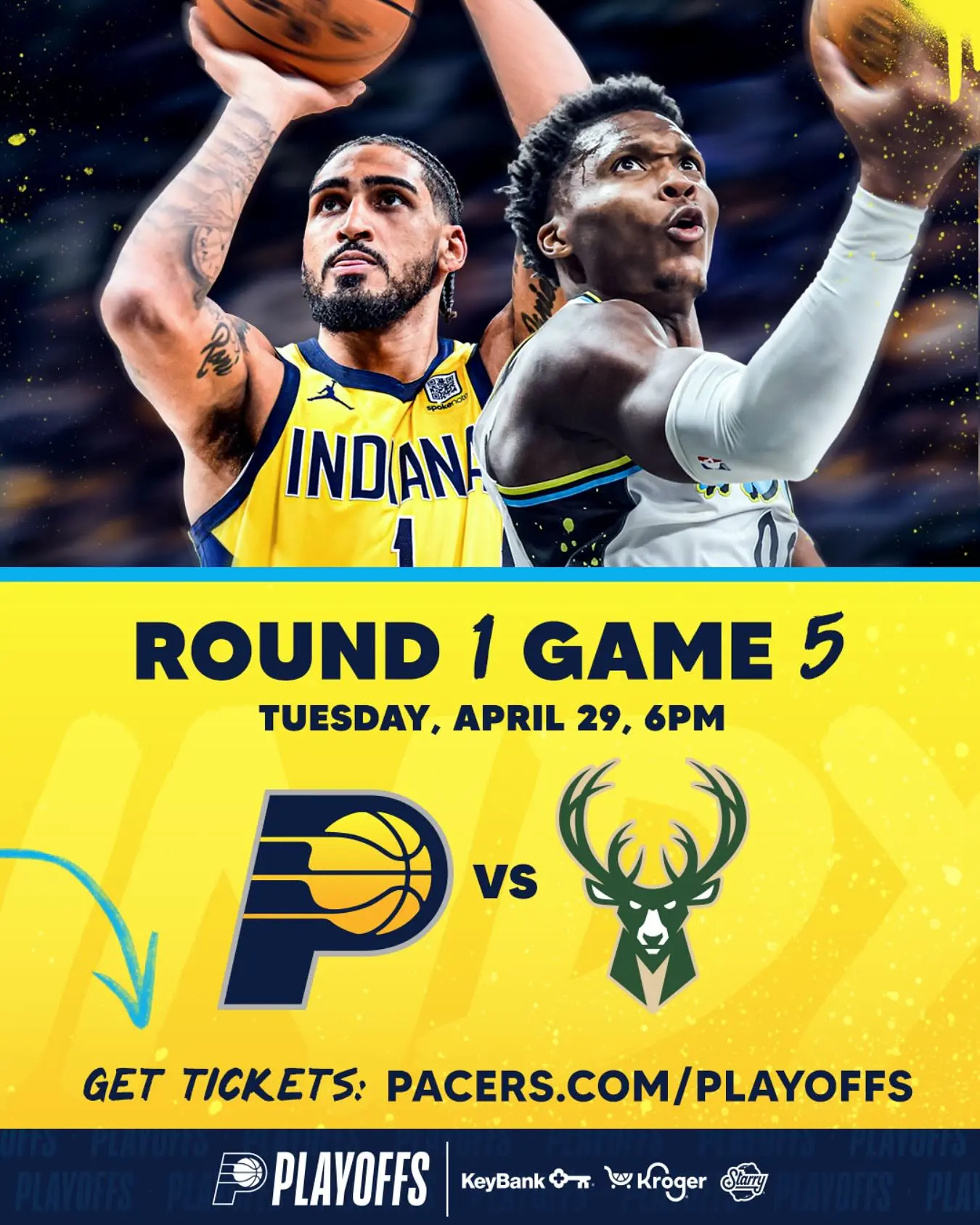 Pacers look to capitalize on home-court advantage in pivotal playoff matchup Tuesday evening.