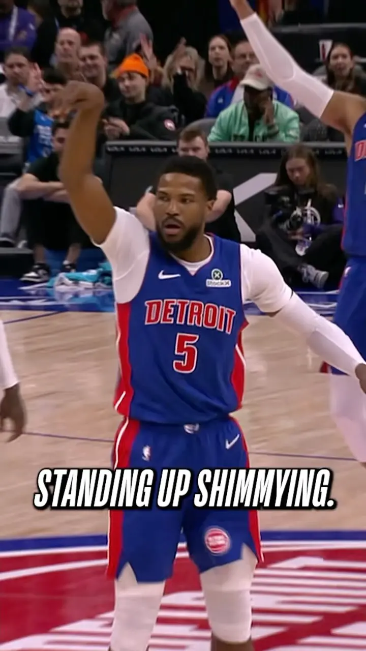 Malik Beasley, 3-Point Shimmy Sensation, Celebrates Pistons’ First Playoff Win Since 2008 In Style Malik Beasley's Signature 3-Point Shimmy Sensation Celebrates Pistons' First Playoff Win Since 2008