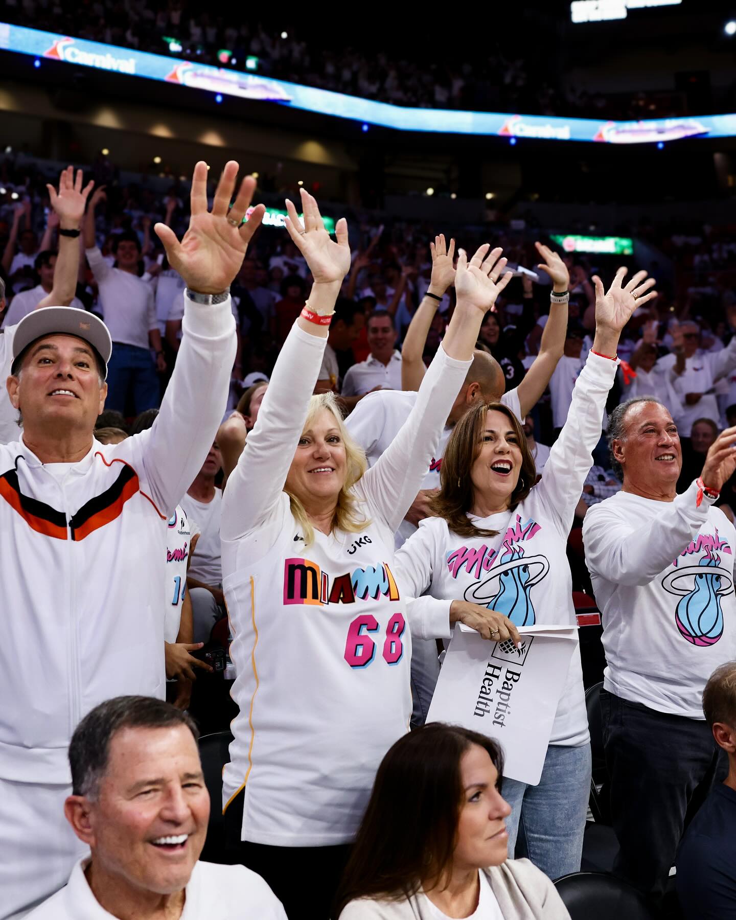 Fans show intense sideline reaction in viral picture shared by the team's social media account.