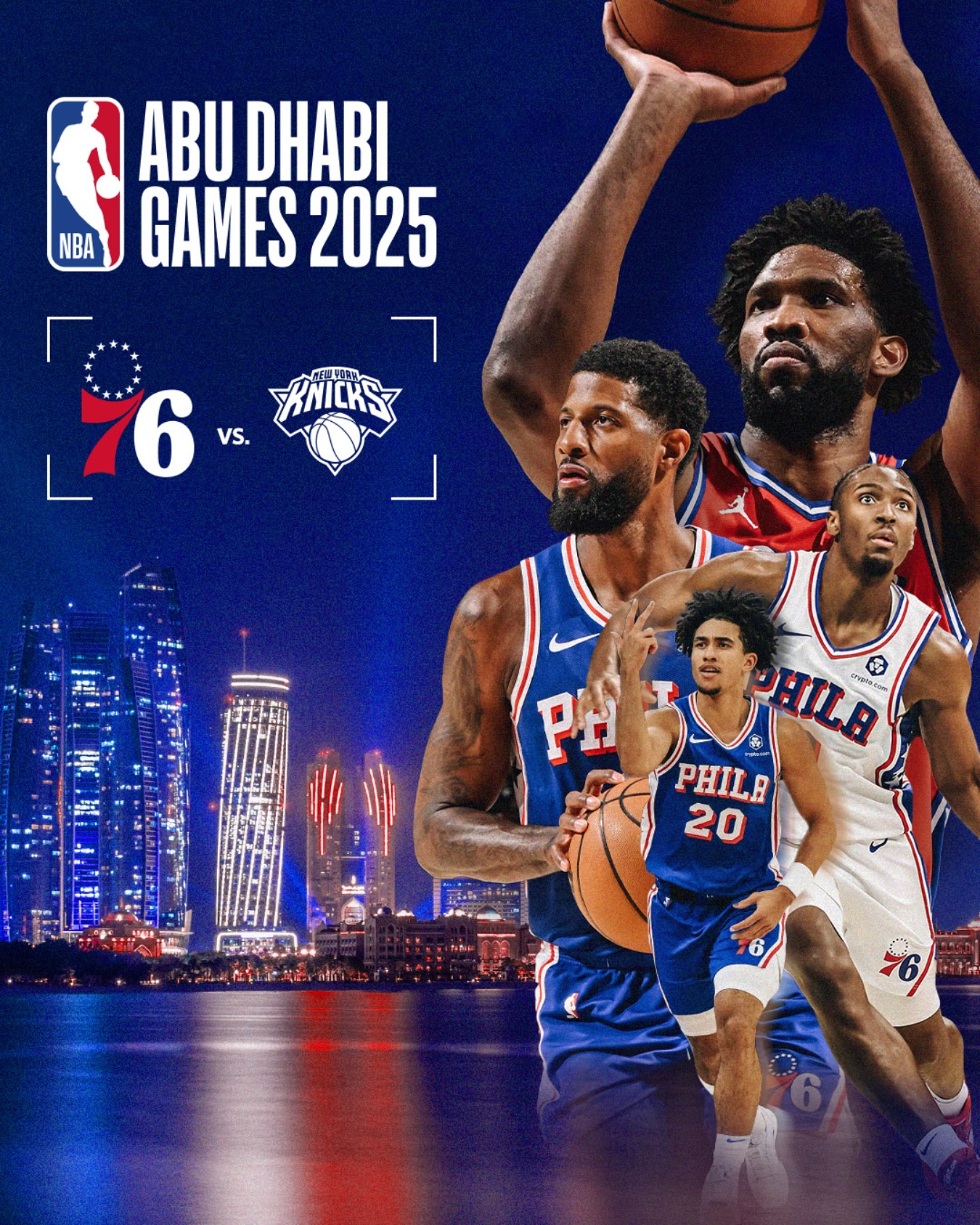 Philadelphia 76ers Announce Preseason Game In Abu Dhabi For 2025-26 Season The Sixers will take their talents to the Middle East as part of NBA's global expansion efforts