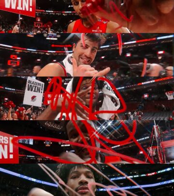 The team creates special memento as players sign camera following action-packed campaign.
